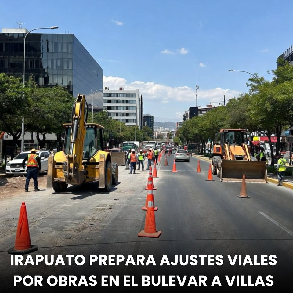Irapuato ajusta vialidad por obras en bulevar