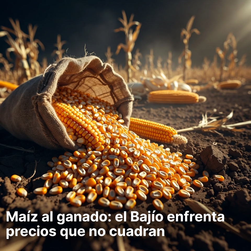 Maíz al ganado: el Bajío enfrenta precios que no cuadran