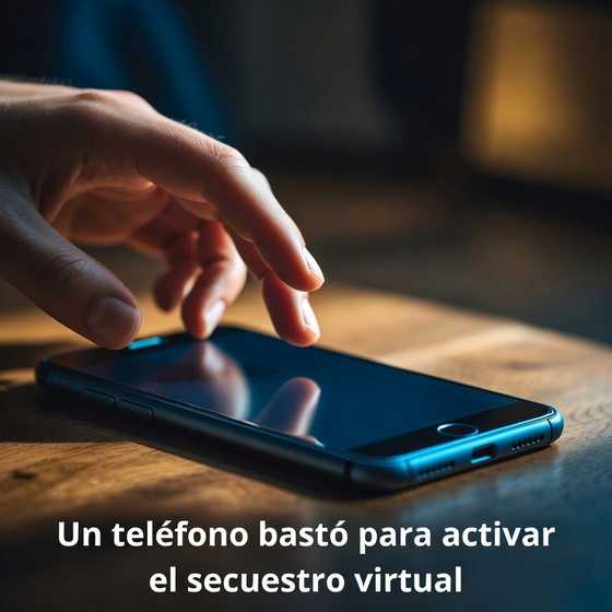 Un teléfono bastó para activar el secuestro virtual