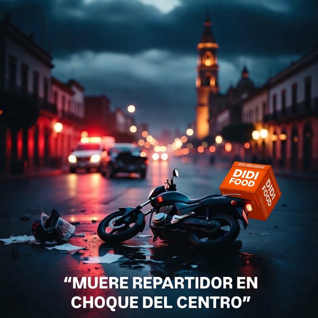 Muere repartidor en choque del centro