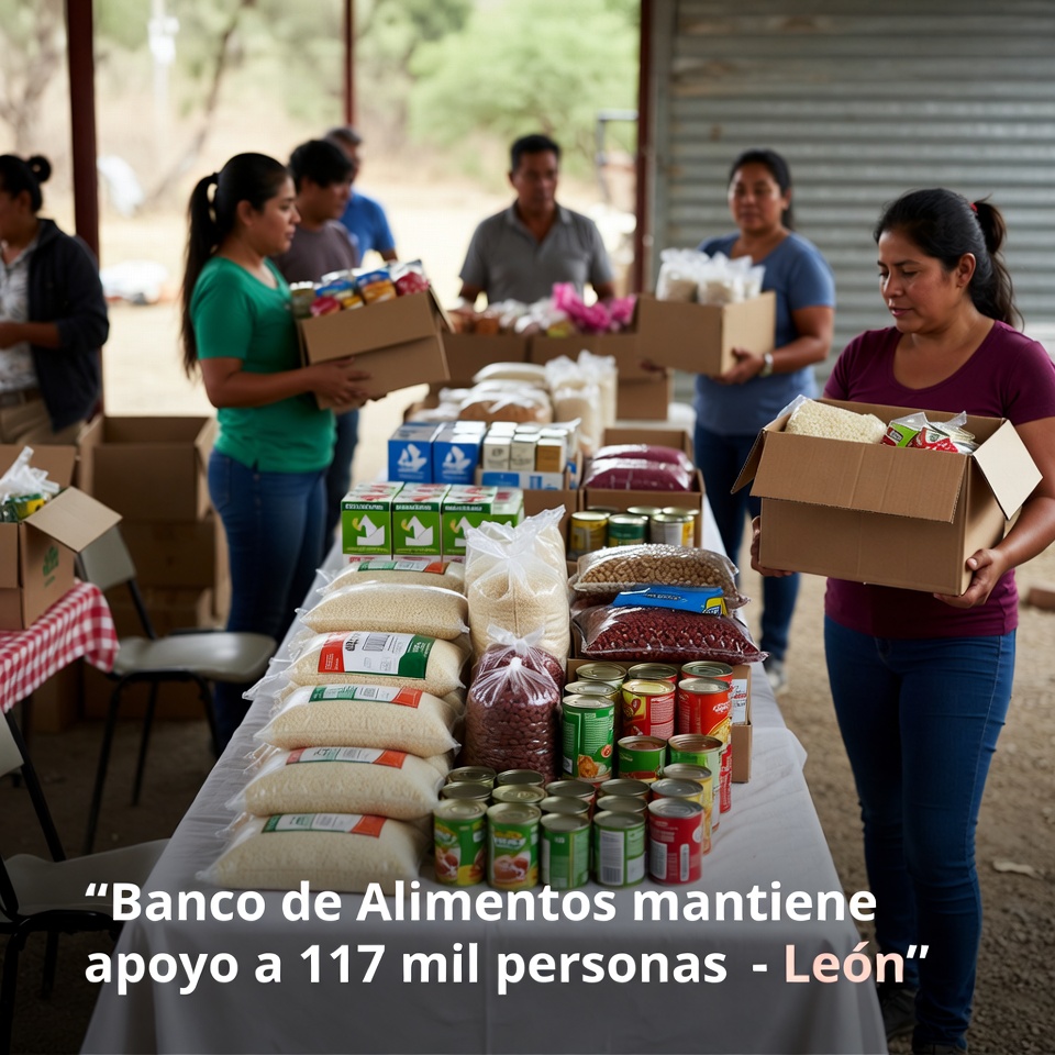 Banco de Alimentos mantiene apoyo a 117 mil personas