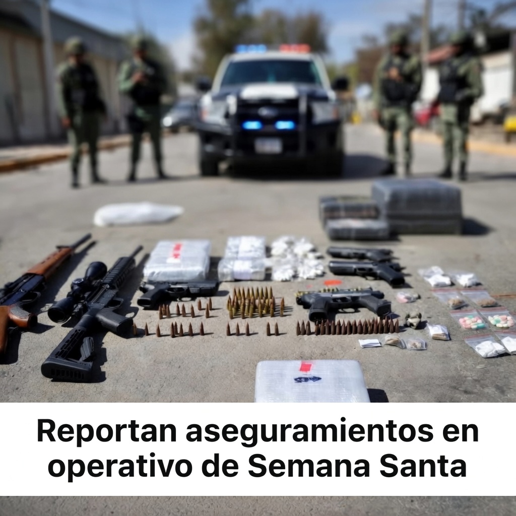 Reportan aseguramientos en operativo de Semana Santa