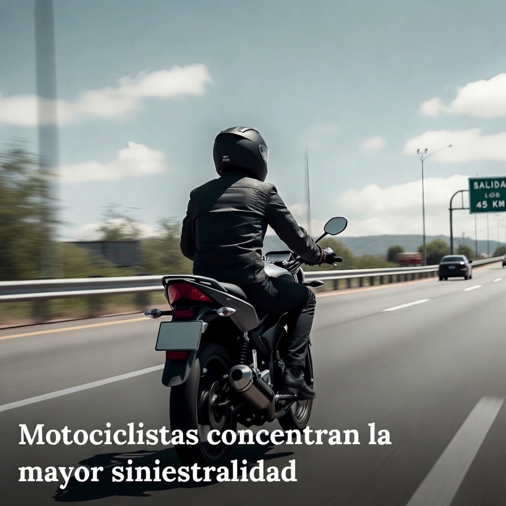 Motociclistas concentran la mayor siniestralidad