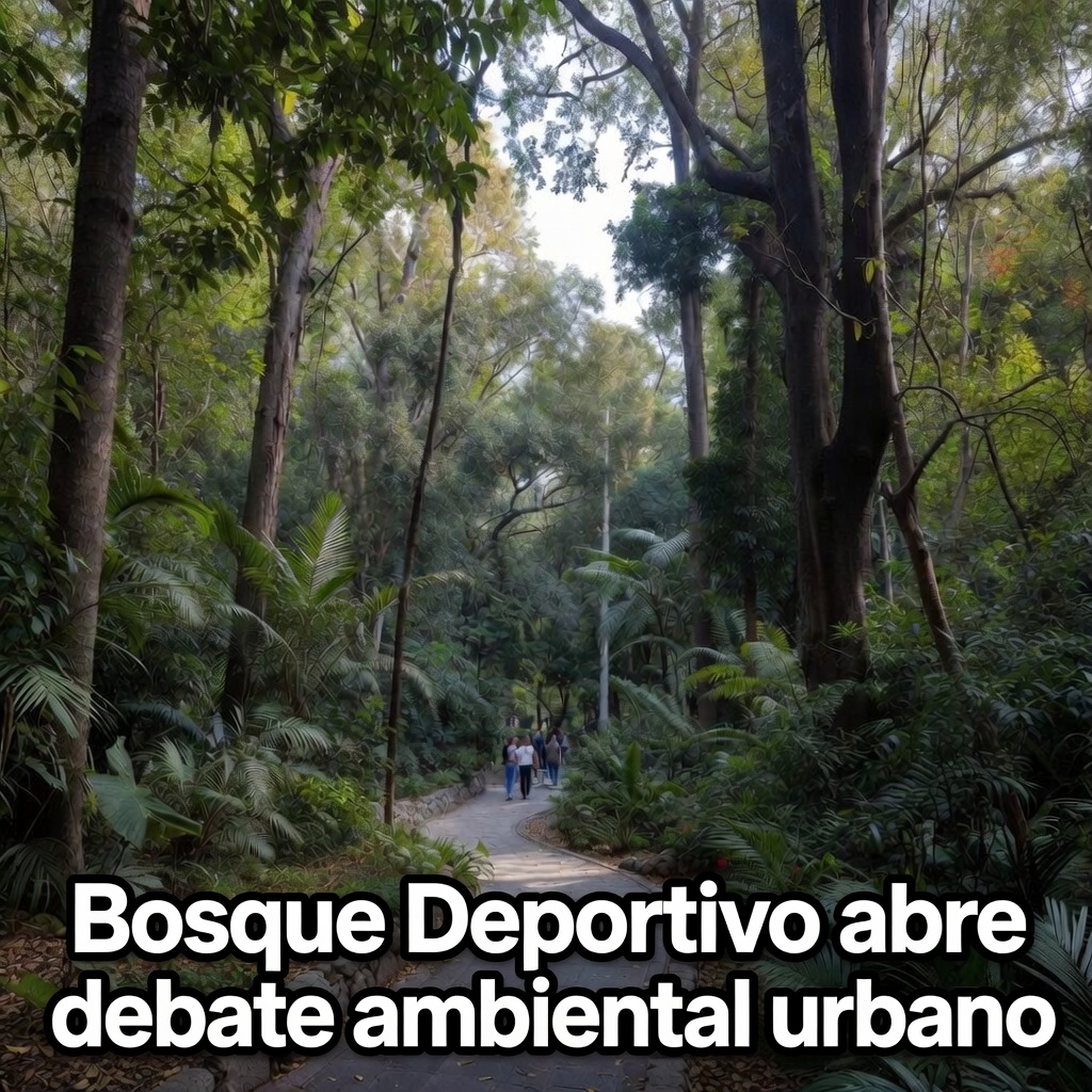 Bosque Deportivo abre debate ambiental urbano