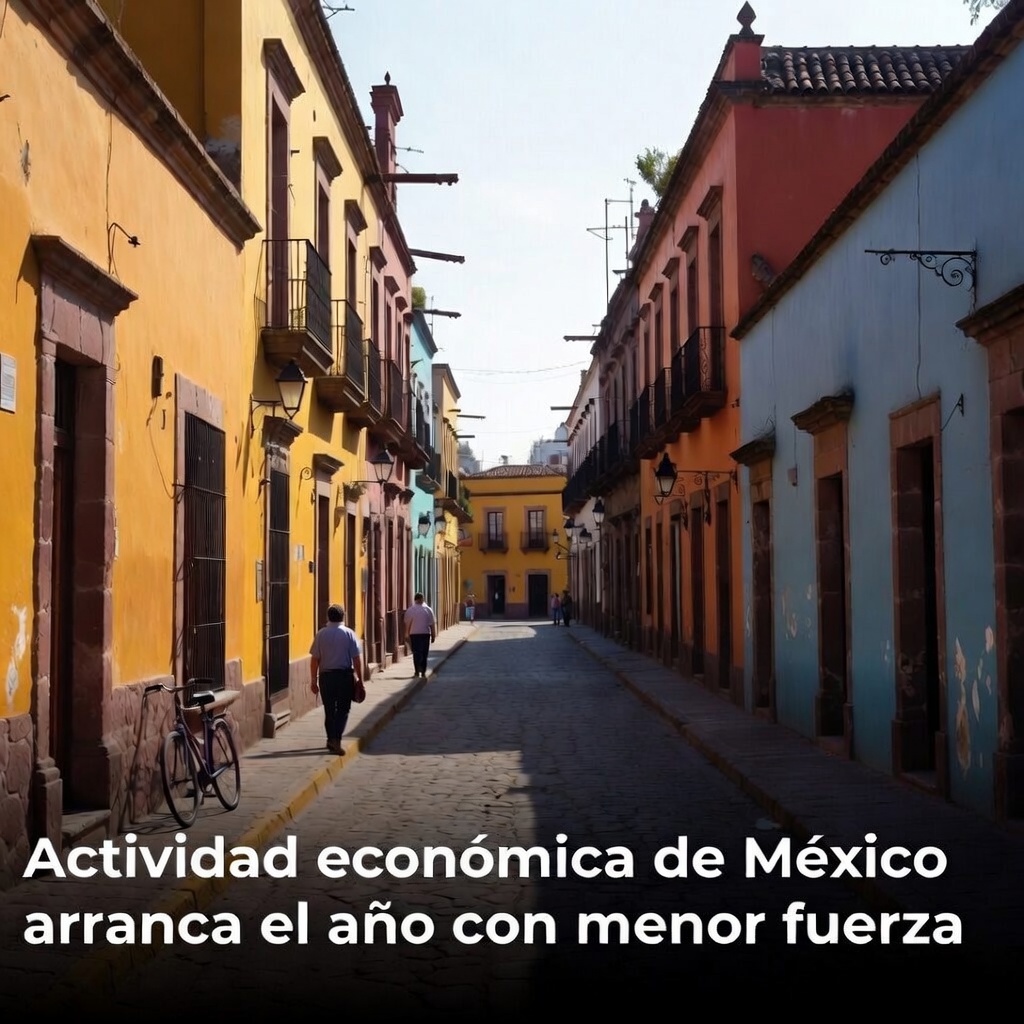 Actividad económica de México arranca el año con menor fuerza