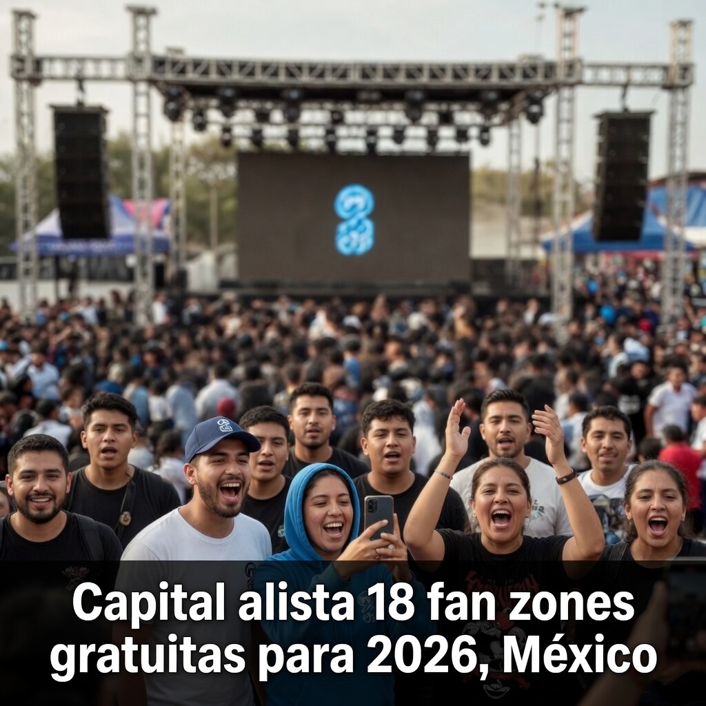 Capital alista 18 fan zones gratuitas para 2026