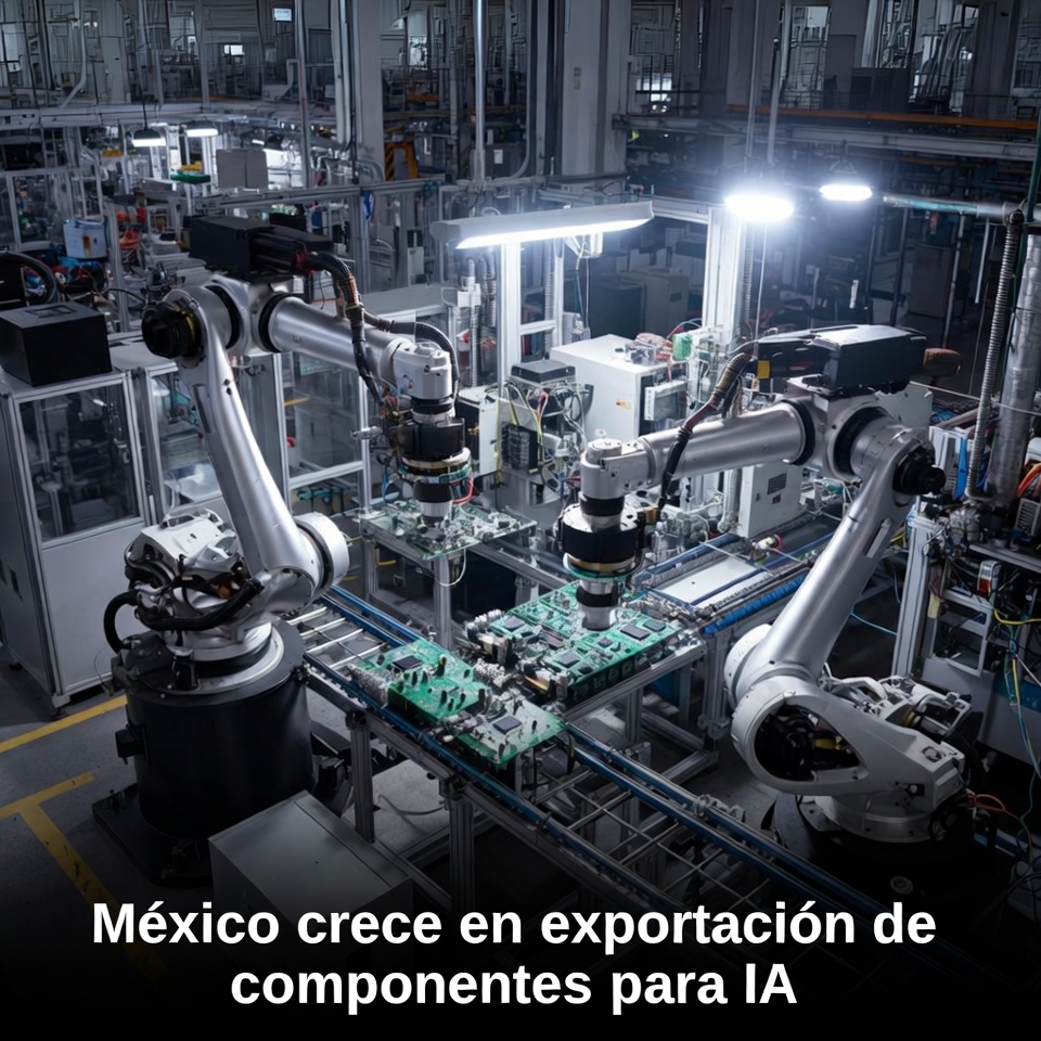 México crece en exportación de componentes para IA