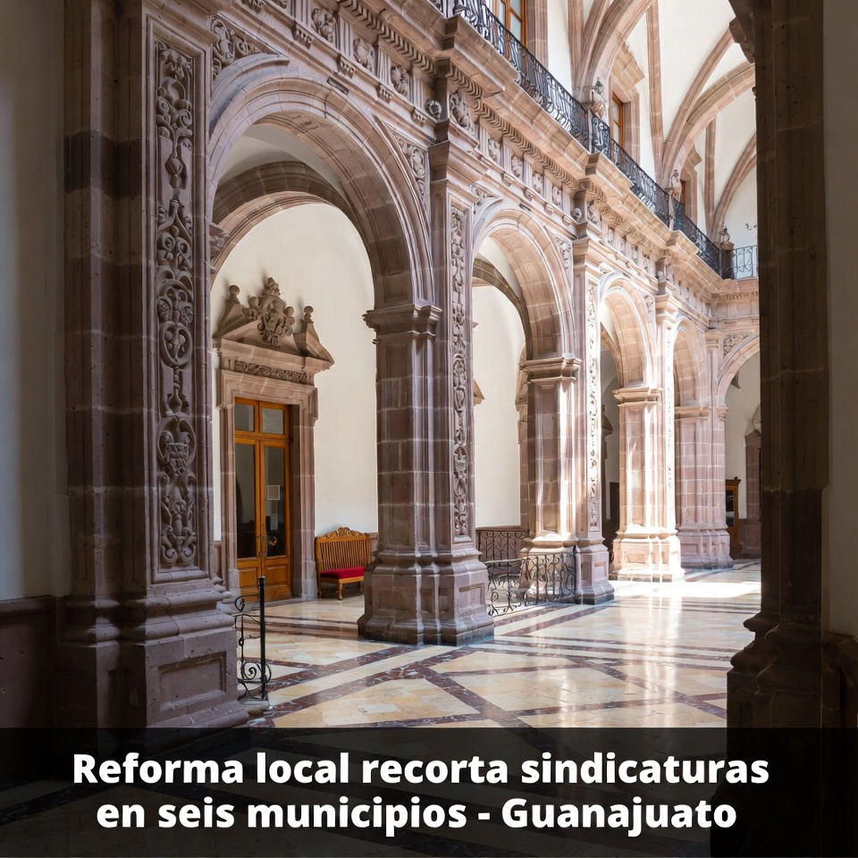 Reforma recorta sindicaturas en municipios