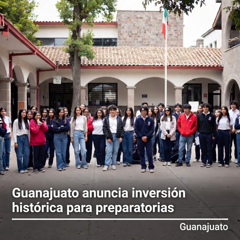 Guanajuato anuncia inversión histórica para preparatorias