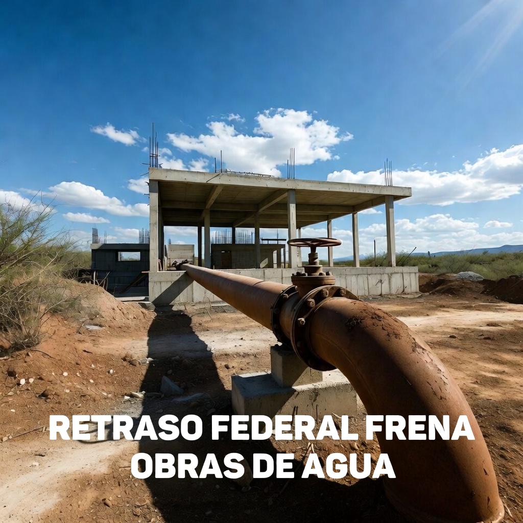 Retraso federal frena obras de agua