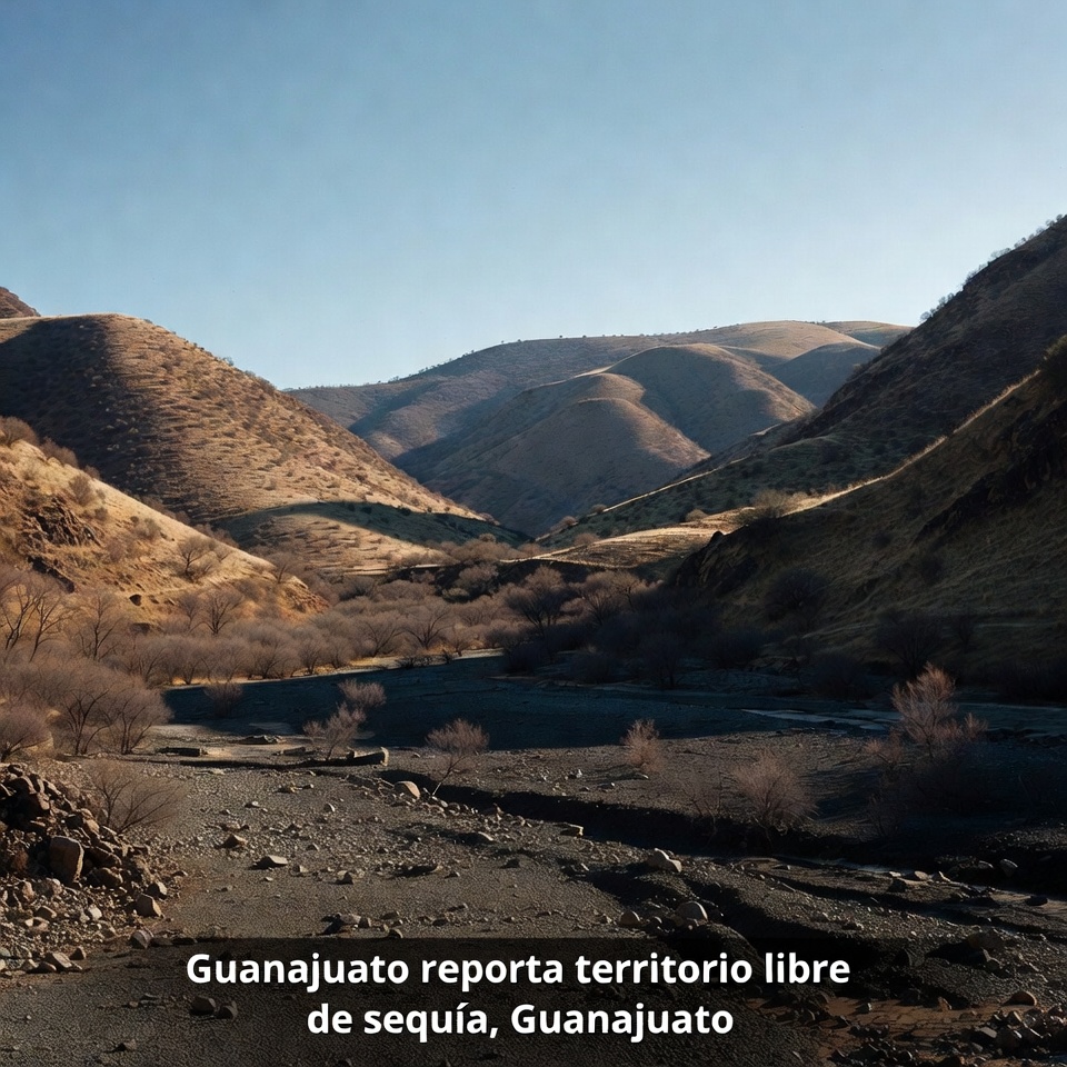 Guanajuato reporta territorio libre de sequia