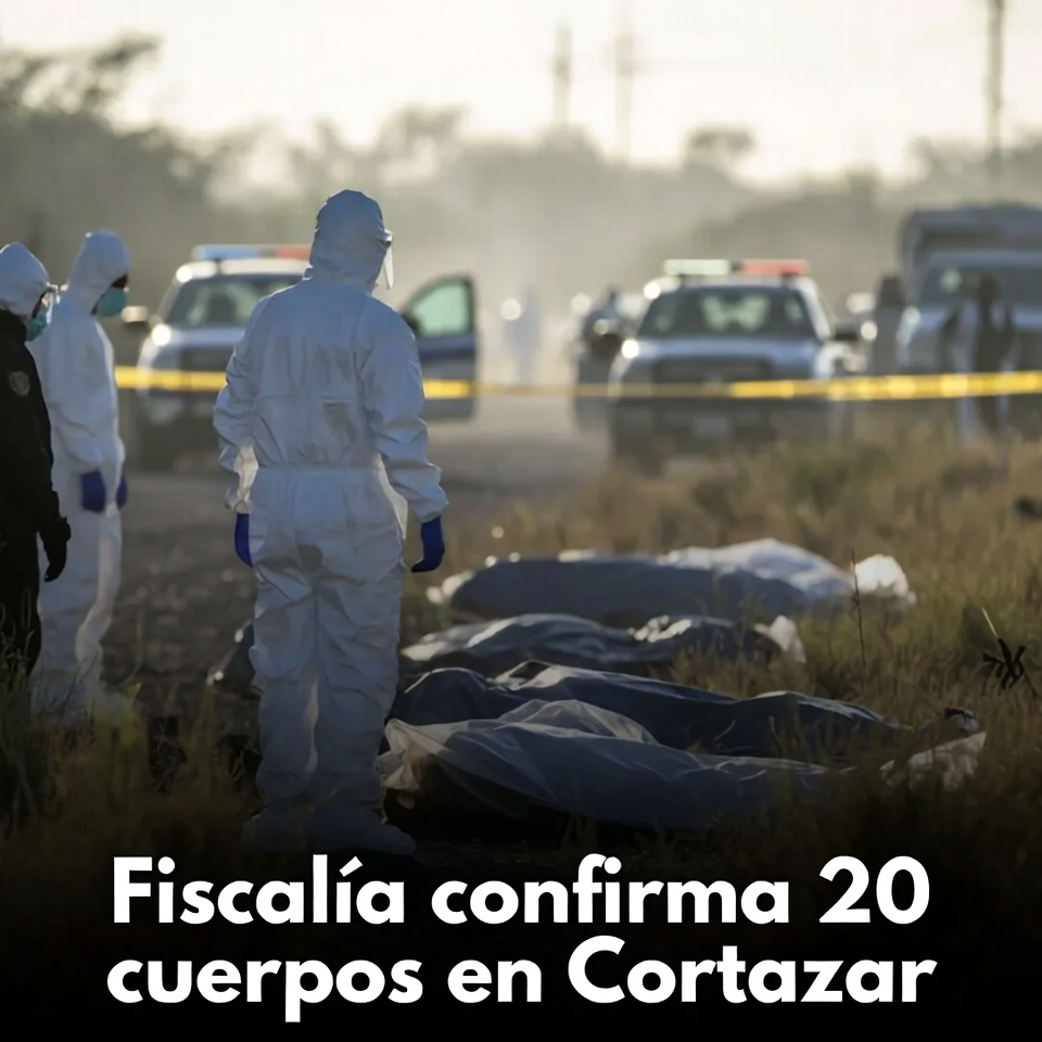 Fiscalía confirma 20 cuerpos en Cortazar
