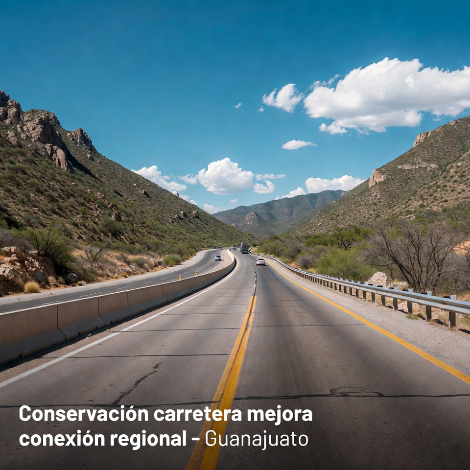 Conservación carretera mejora conexión regional
