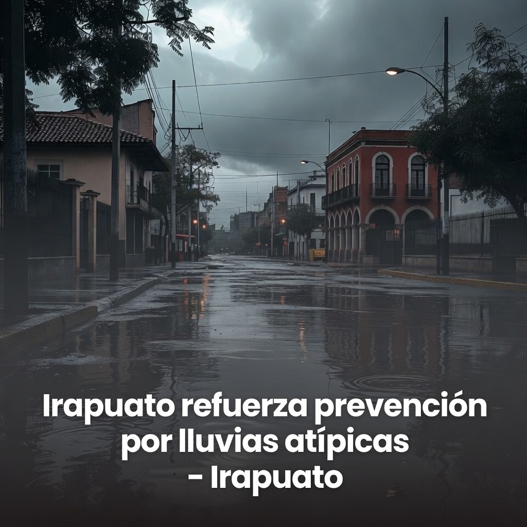 Irapuato refuerza prevención por lluvias atípicas