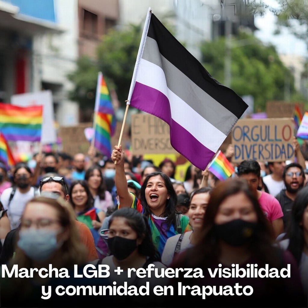 Marcha LGBT+ refuerza visibilidad y comunidad en Irapuato