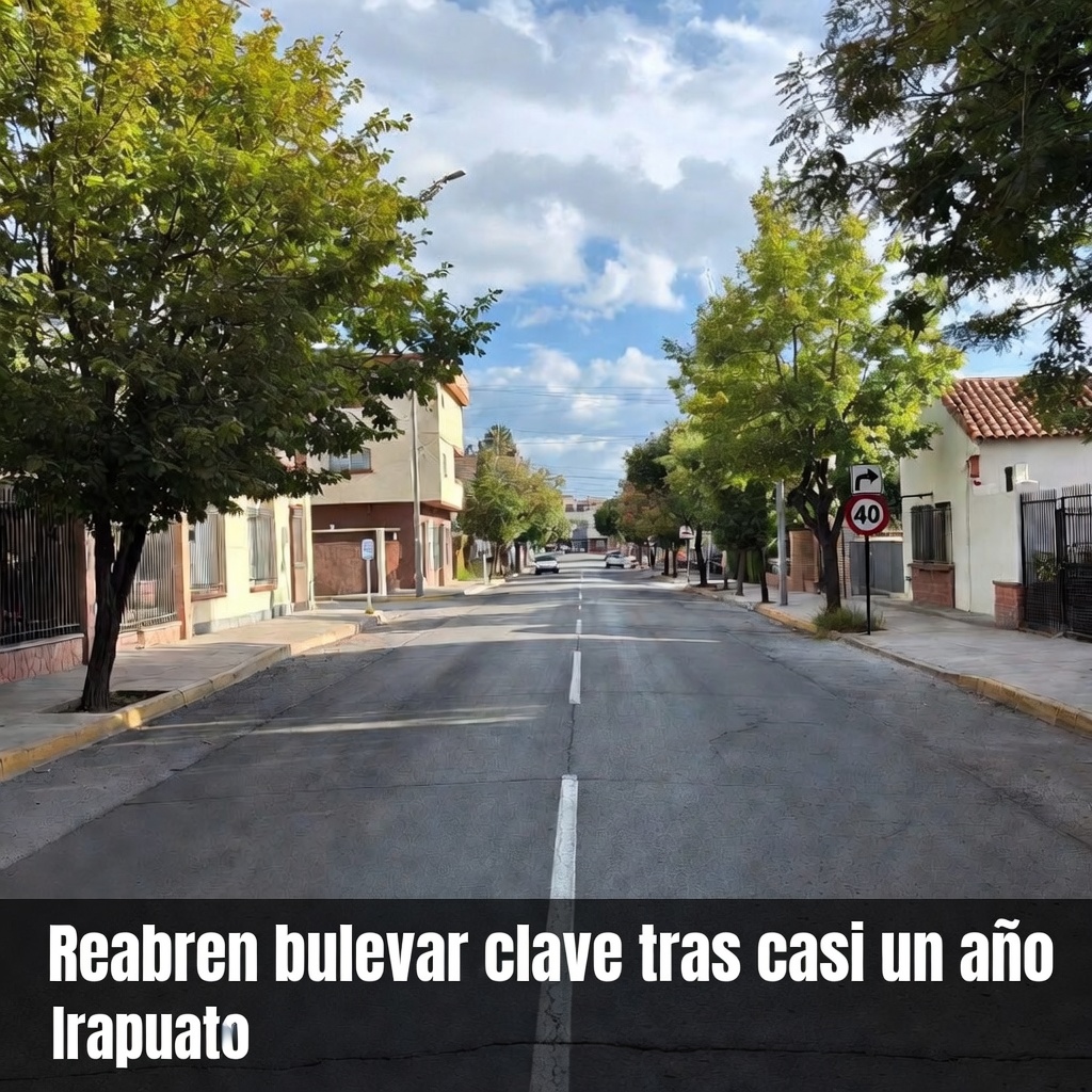 Reabren bulevar clave tras casi un año