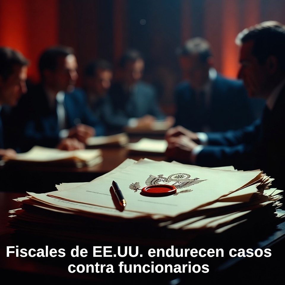 Fiscales de EE.UU. endurecen casos contra funcionarios
