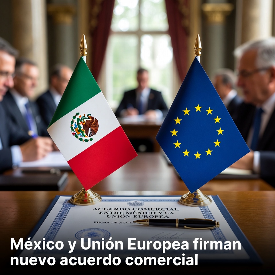México y Unión Europea firman nuevo acuerdo comercial