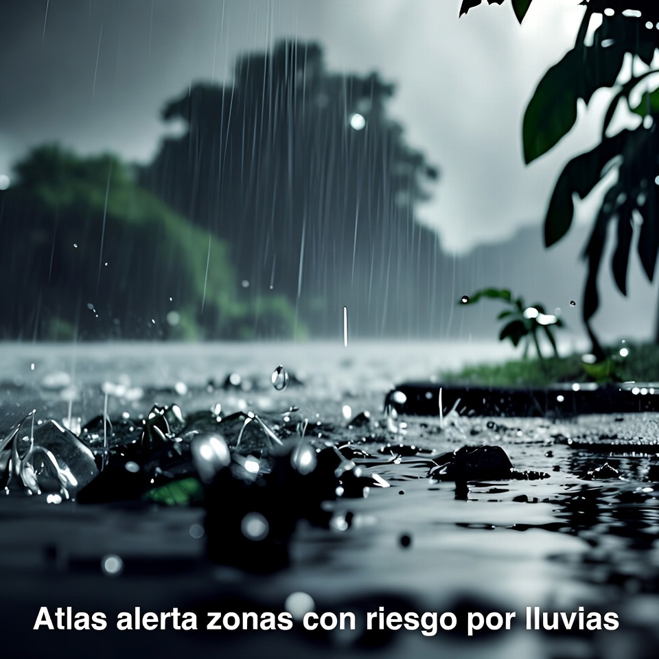 Atlas alerta zonas con riesgo por lluvias
