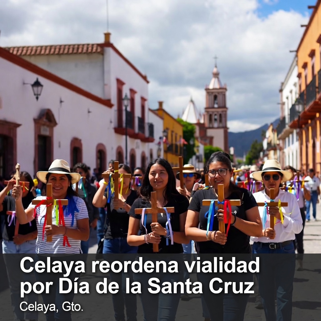 Celaya reordena vialidad por Día de la Santa Cruz