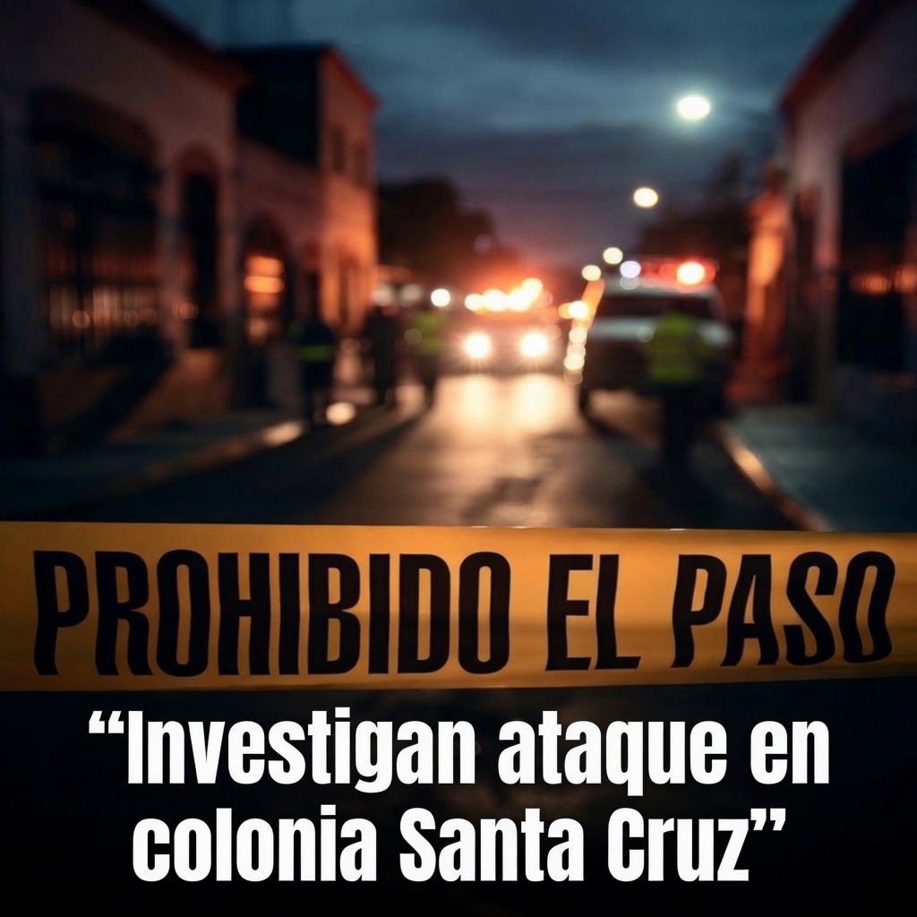Investigan ataque en colonia Santa Cruz