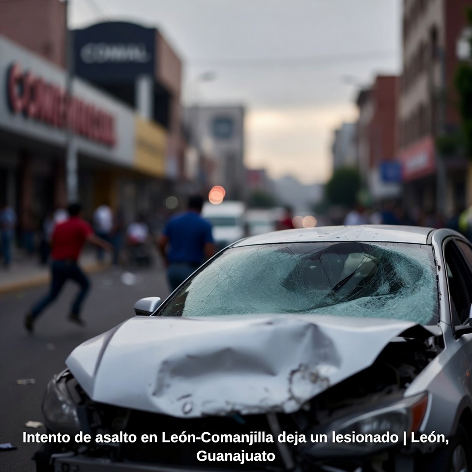 Intento de asalto en León-Comanjilla deja un lesionado