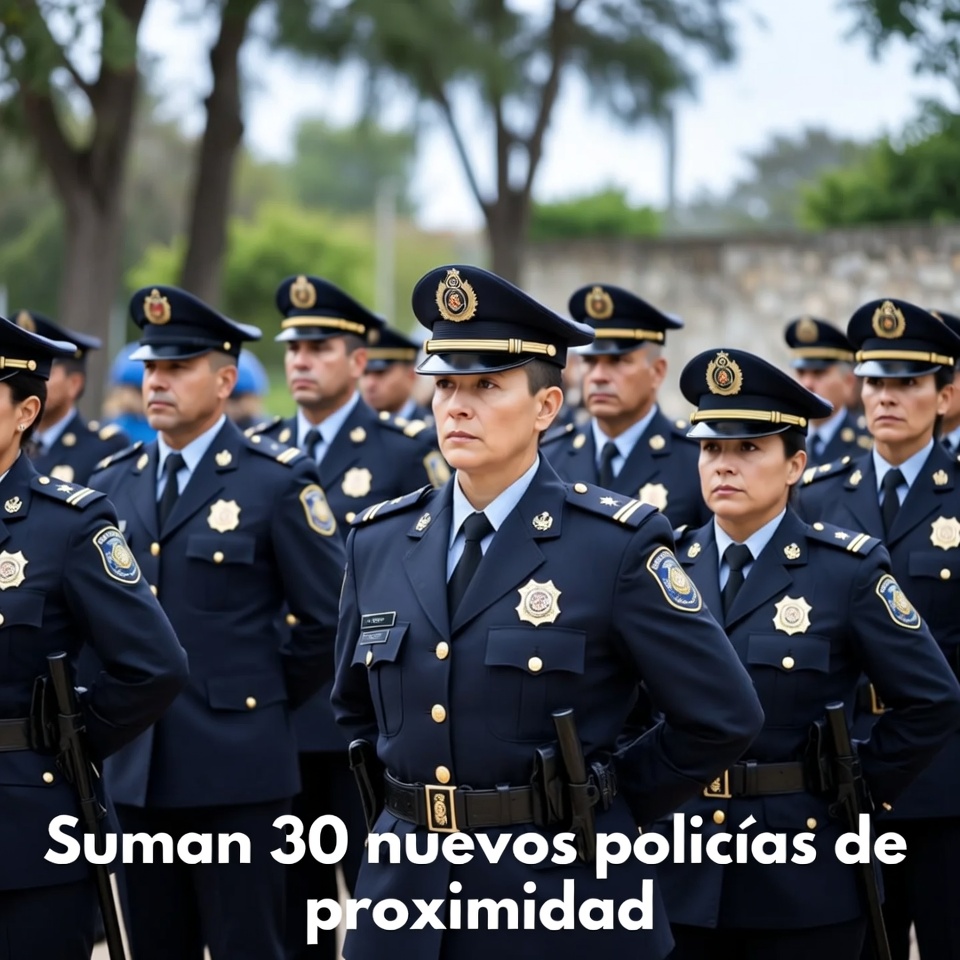 Suman 30 nuevos policías de proximidad