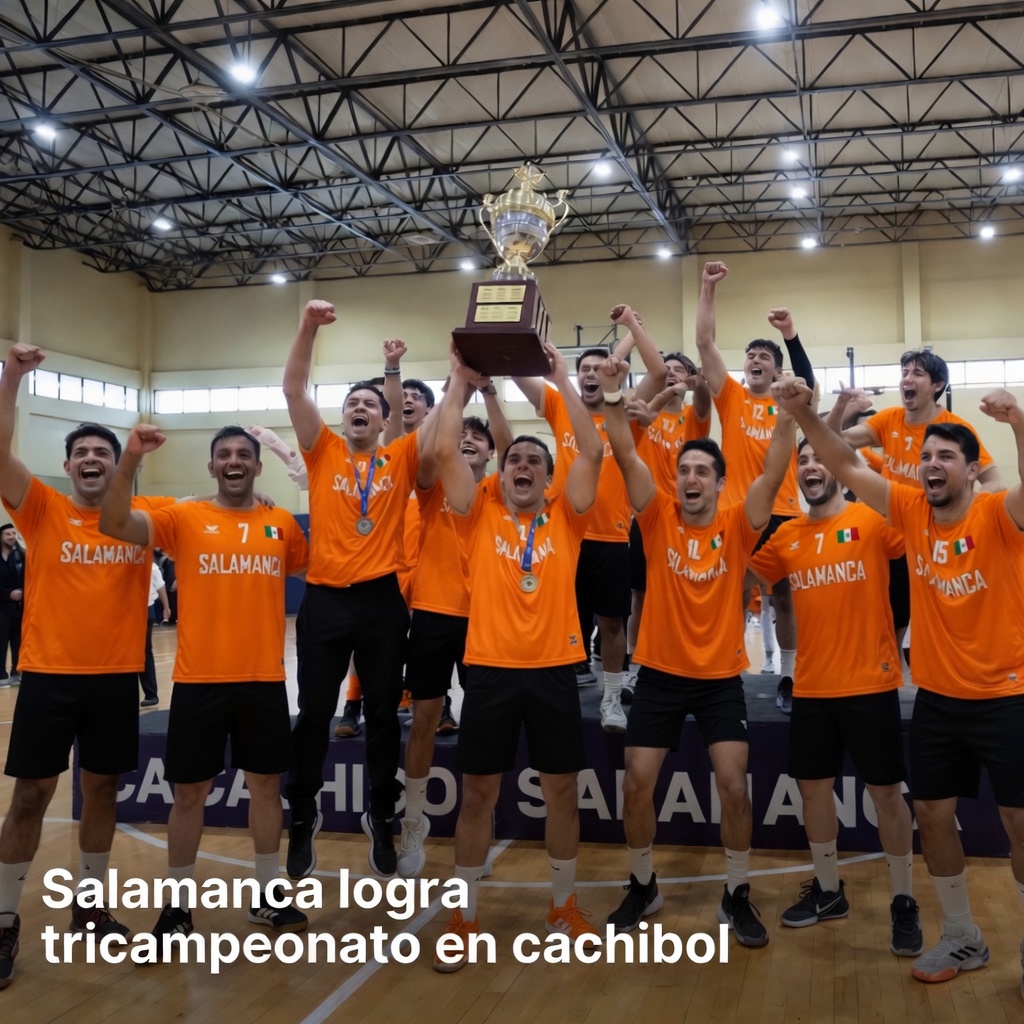 Salamanca logra tricampeonato en cachibol en Mexico