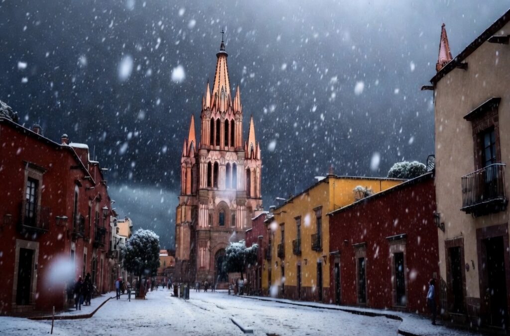 Granizada cubre de blanco San Miguel