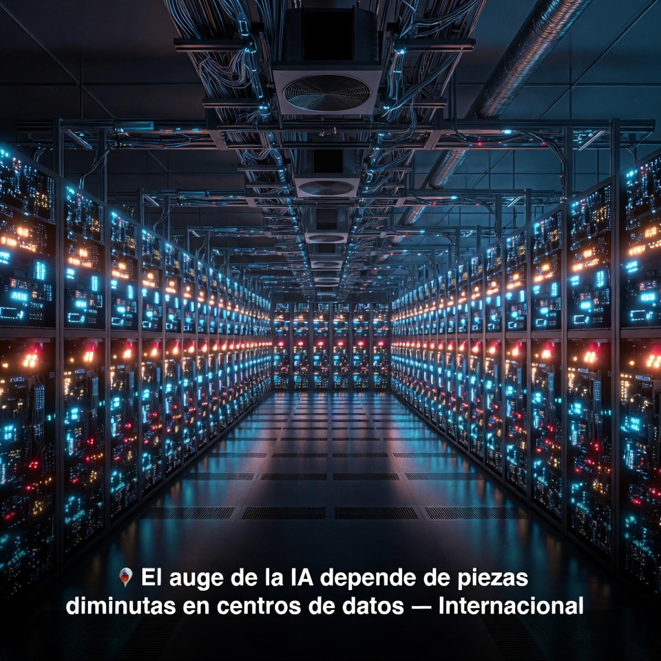 El auge de la IA depende de piezas diminutas en centros de