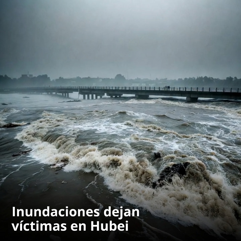 Inundaciones dejan víctimas en Hubei