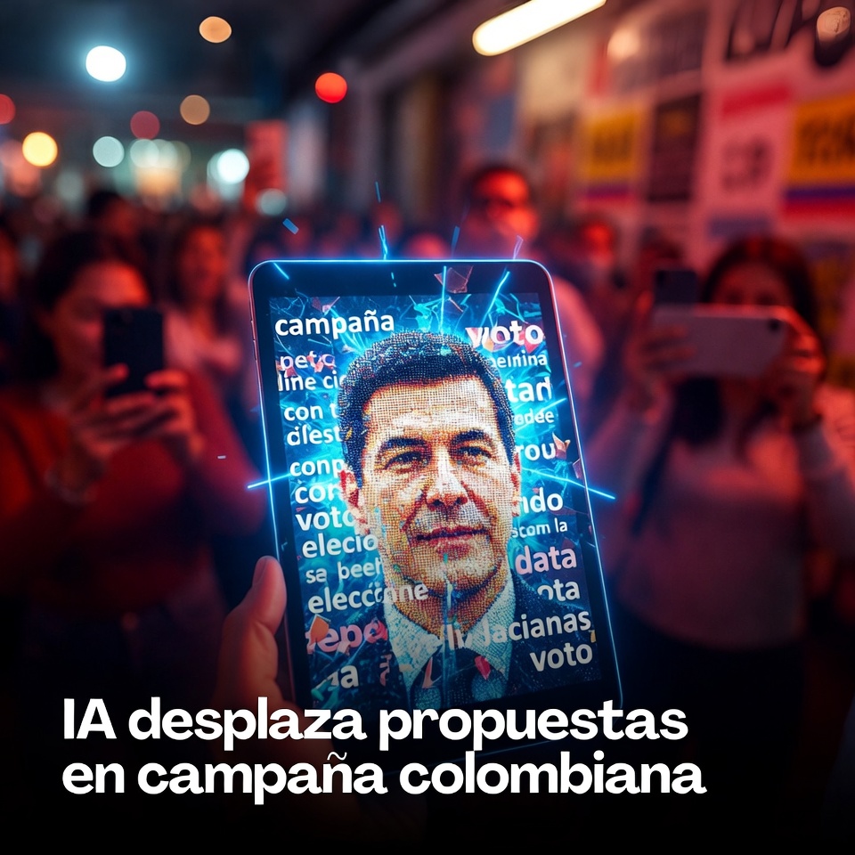 IA desplaza propuestas en campaña colombiana