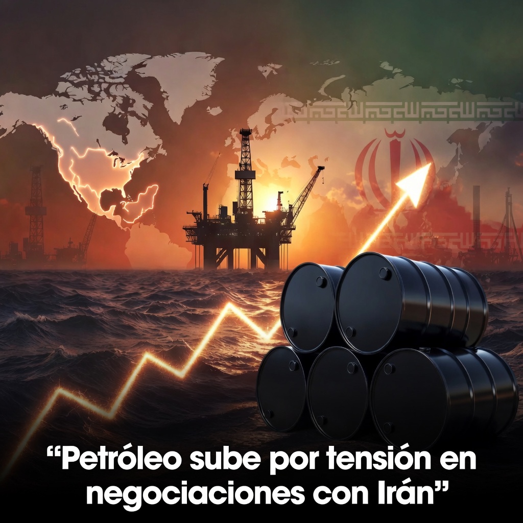 Petróleo sube por tensión en negociaciones con Irán