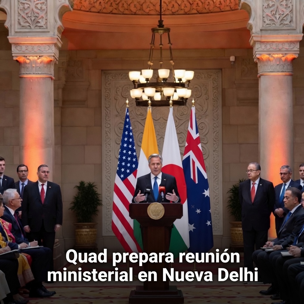 Quad prepara reunión ministerial en Nueva Delhi