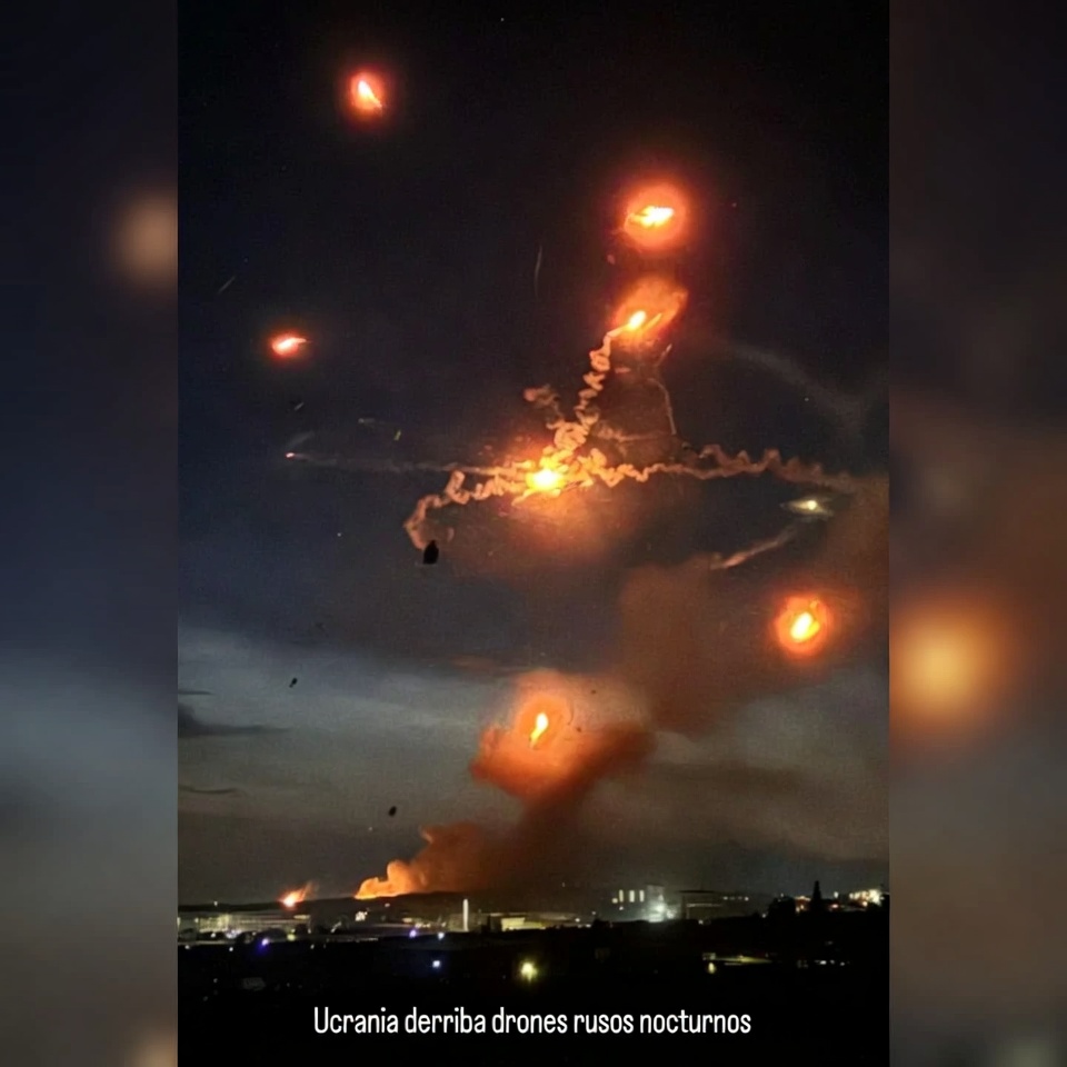 Ucrania derriba drones rusos nocturnos