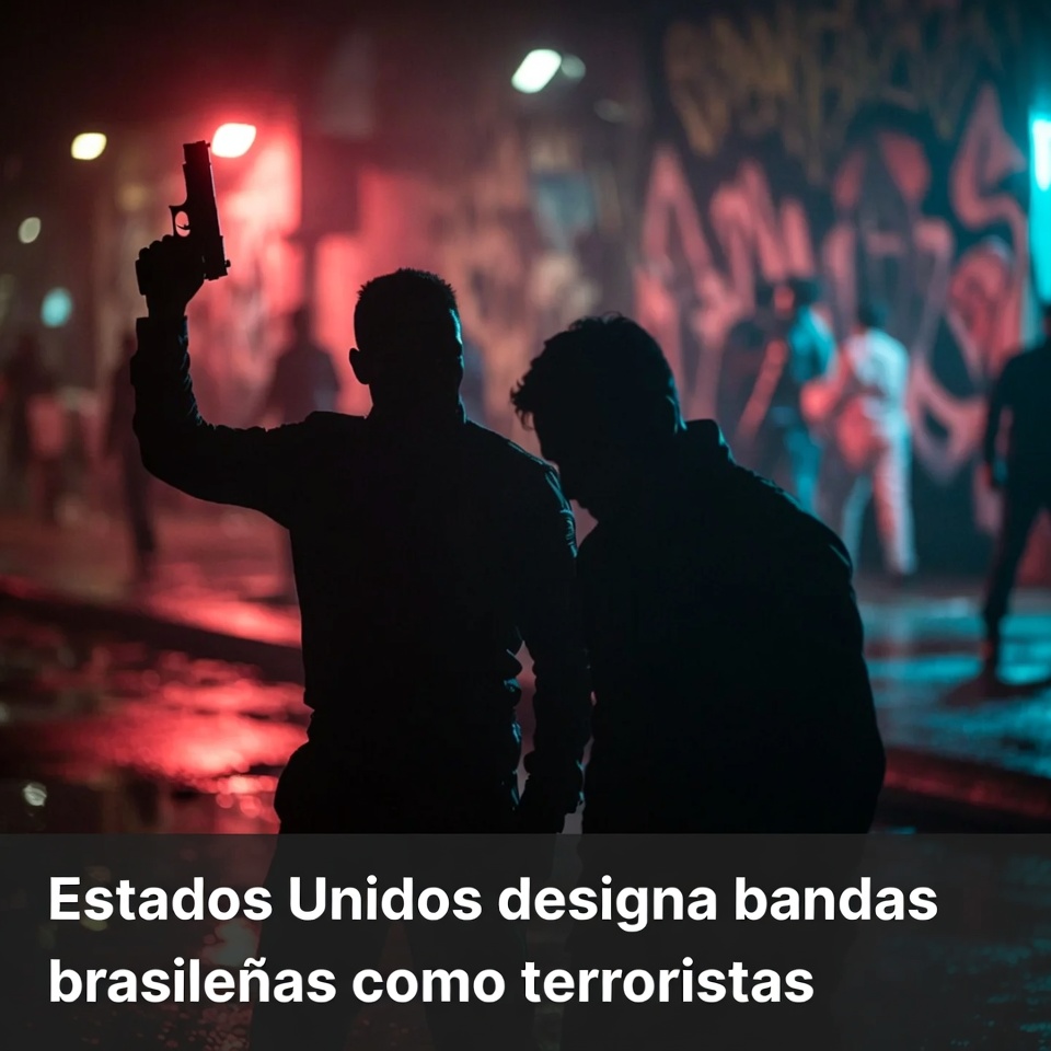 Estados Unidos designa bandas brasileñas como terroristas