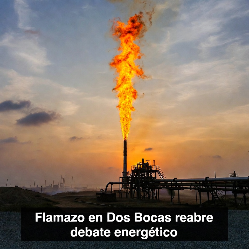 Flamazo en Dos Bocas reabre debate energético
