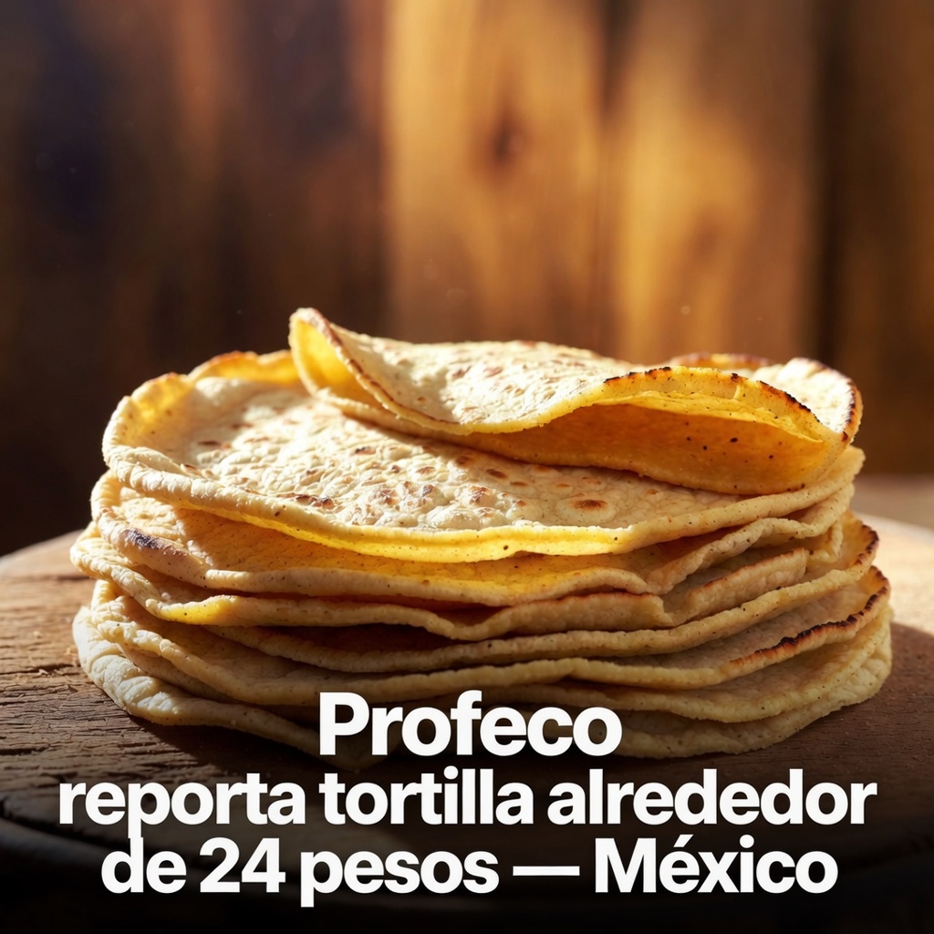 Profeco reporta tortilla alrededor de 24 pesos