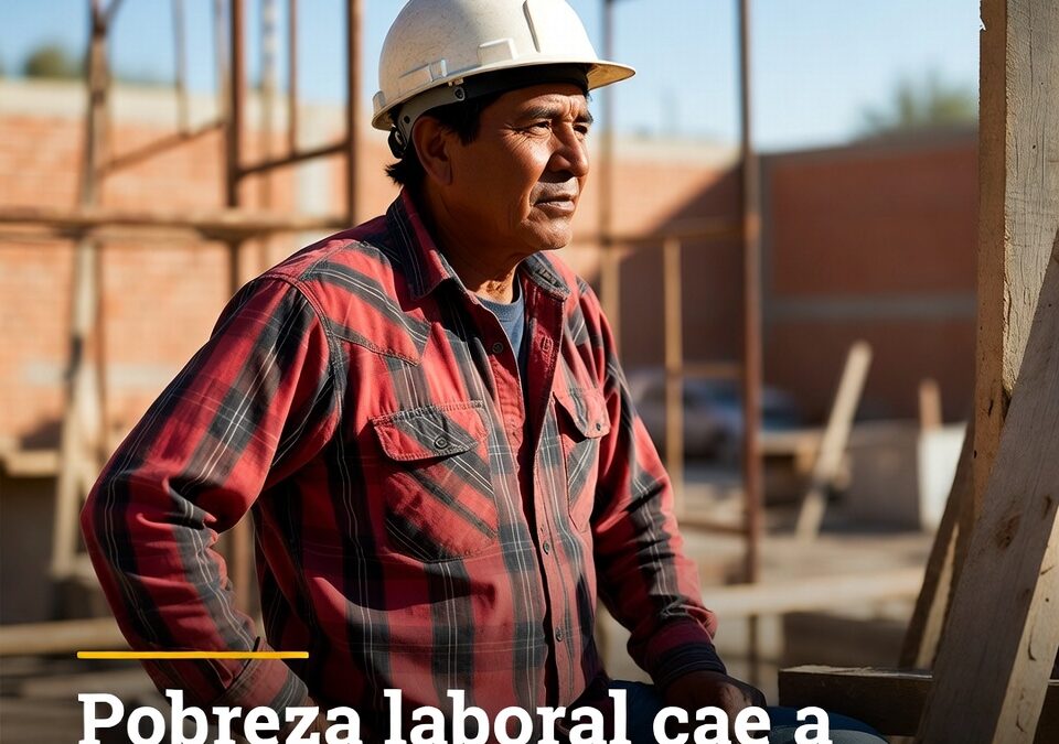 Pobreza laboral cae a mínimo histórico