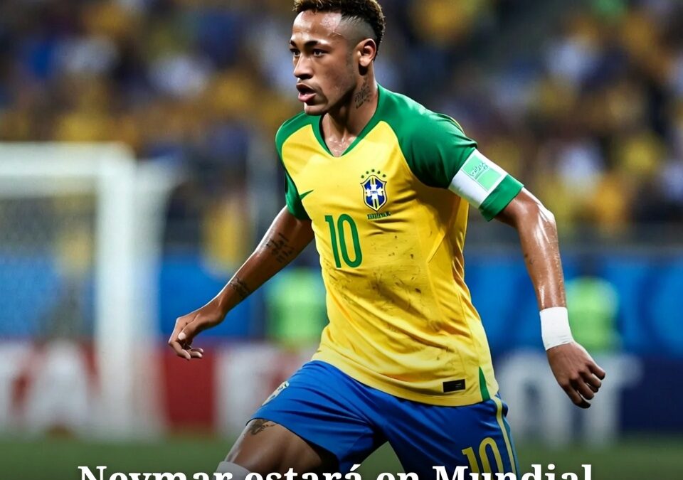 Neymar estará en Mundial pese a lesión