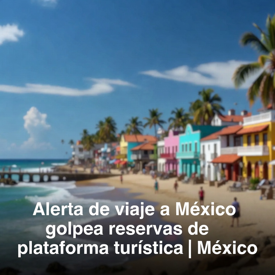Alerta de viaje a México golpea reservas de plataforma turística