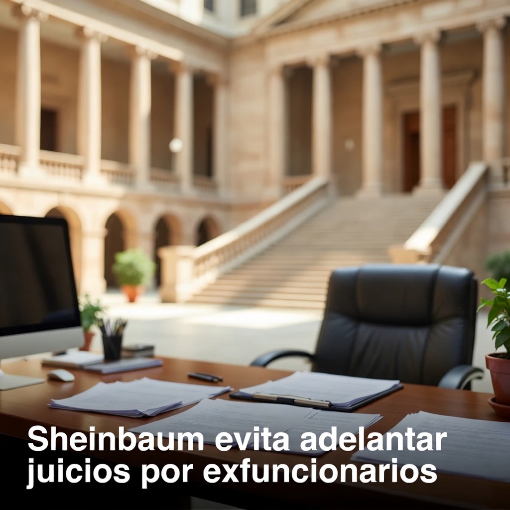 Sheinbaum evita adelantar juicios por exfuncionarios