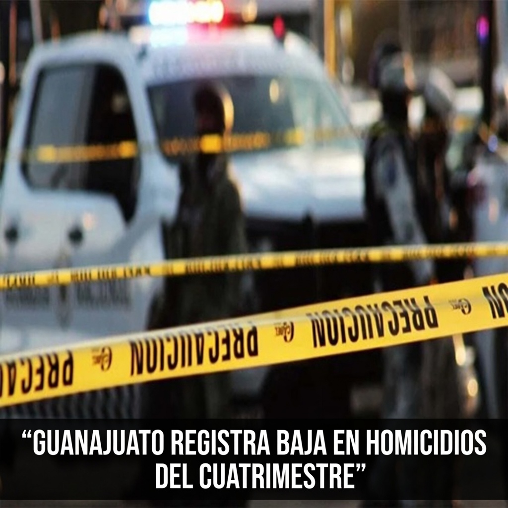 Guanajuato registra baja en homicidios del cuatrimestre