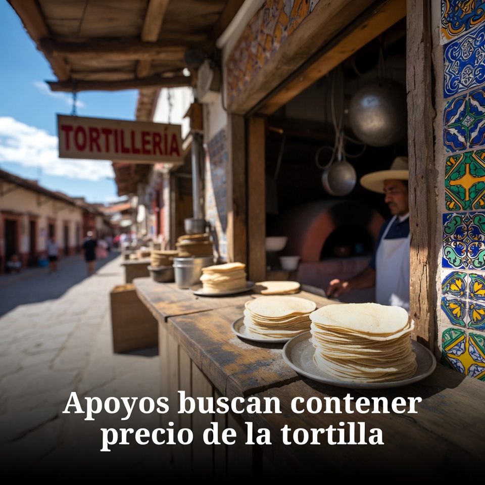 Apoyos buscan contener precio de la tortilla