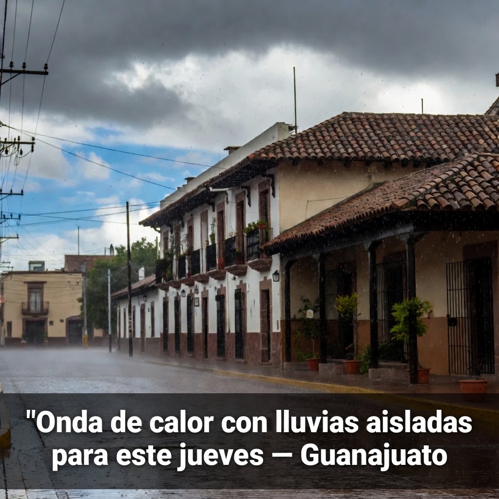 Onda de calor con lluvias aisladas para este jueves