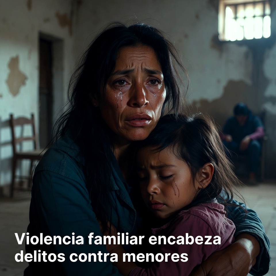 Violencia familiar encabeza delitos contra menores