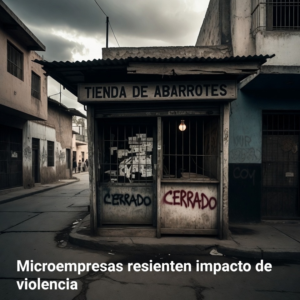 Microempresas resienten impacto de violencia