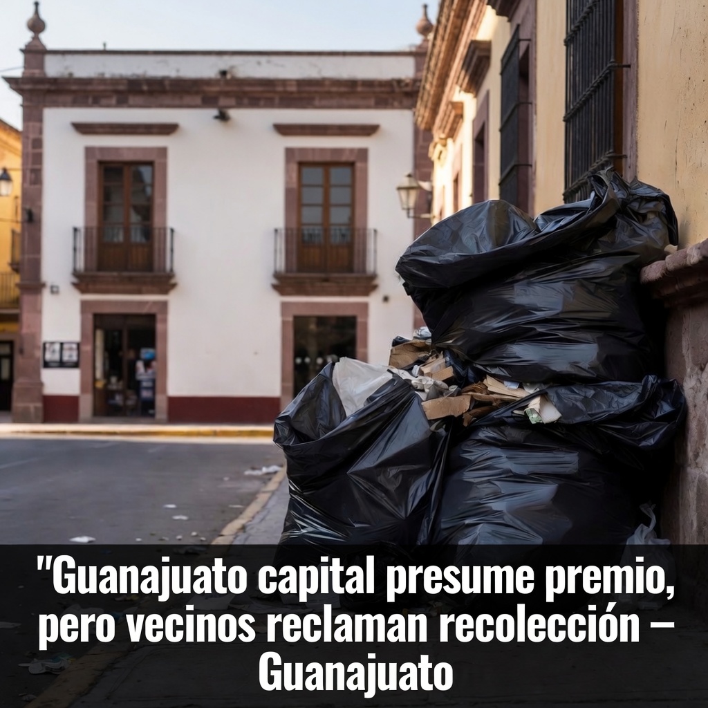 Guanajuato capital presume premio, pero vecinos reclaman recolección