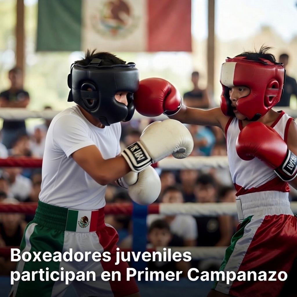 Boxeadores juveniles participan en Primer Campanazo