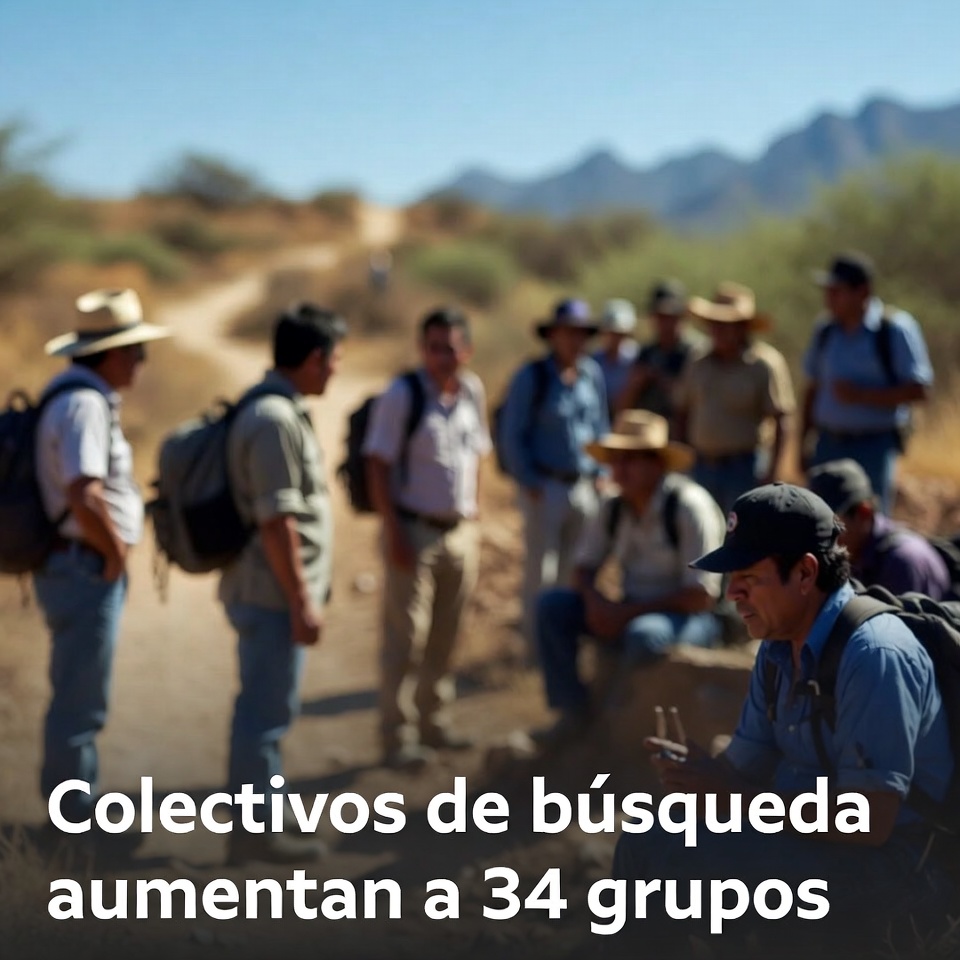 Colectivos de búsqueda aumentan a 34 grupos